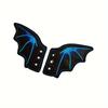 Moda Bordado Asas de Morcego Cadarço Pendurado Fivela de Sapato Flor de Sapato Acessórios DIY Decoração de Halloween Vampiro