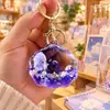 Colgante de Bolsita de Arena Movediza Oceánica Rellena de Aceite Llavero de Concha Animales de Dibujos Animados Delfín Pingüino Llavero de Muñeco Regalo