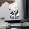 Pendientes de Aguja de Plata S925 Pendientes de Cristal Cubo de Azúcar de Plata Lujo Accesible para Mujer Moda de Gama Alta Elegantes Versátiles Exquisitos Pendientes