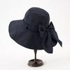 Sombrero de pescador de ala ancha con lazo de cuadros pequeños para principios de primavera 2024, para mujer, transpirable, protección solar para primavera y verano, protección UV, sombrero para el sol