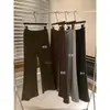 Té Verde Limón Colección Otoño 2026 Estilo Coreano para Mujer Sencillo Versátil Adelgazante Rejuvenecedor Cordón Microcampana Casual Pantalones 11361