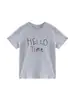 Camiseta Negra de Manga Corta con Cuello Redondo, Estilo Nuevo de Verano para Mujer, Sencilla con Estampado de Letras, Ropa Exterior Casual, Top Versátil para Mujer