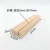 Portatarjetas de Madera Maciza de Haya Base para Etiqueta de Precio Base de Madera para Notas Soporte de Base de Madera Soporte para Inserción de Tarjetas de Notas Soporte para Señal