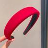 Diadema Estilo Tweed Cabeza Roja Diadema de Año Nuevo Ramillete de Pelo Pasador de Ala Ancha Pasador Pequeño Diadema para Mujer Nuevo Otoño e Invierno 2024
