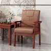 Cadeira com encosto em madeira maciça, poltrona, cadeira para mesa de computador, poltrona individual para casa, confortável para longos períodos sentado, cadeira de mahjong para idosos