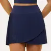Saia Curta Plissada Anti-Exposição Esportiva Amazon com Bolsos, Dupla Camada Acordeão Saia Esportiva de Corrida ao Ar Livre Tênis para Mulheres 9586