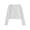 Cárdigan de Punto Fino de Seda de Hielo de Verano para Mujer, Color Sólido con Bordes Ondulados, Adecuado para Combinar con Vestidos, como Chal, Protección Solar o Top para Aire Acondicionado