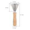 Cepillo de limpieza para peine de cabello nuevo de comercio exterior, limpiador con mango de madera, peine con cojín de aire, peine enrollable, peine con gancho para depilación, cepillo de alambre