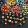 Acessórios para Joias DIY Contas Espaçadoras Cerâmicas Retrô Acessórios para Pulseira de Roupas Contas Soltas Material para Corrente de Celular Contas Espaçadoras