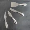 Faca de Queijo de Aço Inoxidável Transfronteiriça Faca de Queijo Conjunto Caixa de Presente Faca de Manteiga Doméstica Garfo Faca Afiada Pá Fabricante Atacado