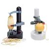 Pelador Eléctrico para el Hogar Multifuncional Artefacto Perezoso Pelador de Frutas y Patatas Máquina Desmontable de Limpieza y Pelado
