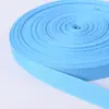 Fita de Poliéster-Algodão de Trama Simples para Mochila Cinto Elástico de Yoga Cós Bolsa de Lona Portátil Tecelagem de Amarração para Acessório de Roupa de Algodão