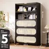 Estante de Armazenamento para Livros, de Chão, Armário Simples para Uso Doméstico na Sala de Estar, Estante de Livros de Parede para Quarto com Portas, Estante de Livros à Prova de Poeira