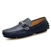 Zapatos de Hombre Transfronterizos, Zapatos sin Cordones, Zapatos Casuales sin Cordones para Conducir de Hombre, Zapatos de Cuero Talla Extra Grande, Mocasines de Comercio Exterior para Hombre
