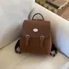 Mochila de Moda Casual para Mujer 2025 Otoño Nueva Estudiante Simple Trendy Bolso Multifuncional Pequeño Fresco Mochila Escolar para Mujer