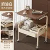 Prateleira de armazenamento de carrinho pequeno móvel usado, mesa de cabeceira, mesa lateral de sofá para sala de estar, mesa de centro, prateleira de armazenamento de lanches