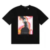 25Ss Marca Morada de Calle Marca Americana de Moda Camiseta Casual Retro Holgada de Manga Corta Estilo Igual para Pareja