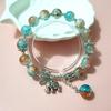 Pulsera de Ojo de Gato Mariposa Blanca/Azul/Morada/Verde/Rosa para Mujer Moda Elegante Más Fácil de Combinar Pulsera de Temperamento Transmisión en Vivo Nuevo Estilo Caliente