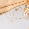 [Acero de Titanio Completo] Galvanoplastia al Vacío Sin Decoloración Collar Simple de Acero de Titanio para Mujer con Diseño de Nicho y Cadena Versátil para la Clavícula