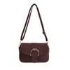 Bolso cuadrado pequeño retro estilo coreano para mujer, nuevo bolso de hombro con correa de cierre de moda otoño 2026, bolso cruzado para la ciudad