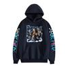 Transfronteiriço One Piece One Piece Periférico forrado de lã Hoodie 2d Impresso Casais Camisola