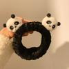 Linda Diadema de Panda con Orejas para Lavar la Cara, Corona Alta, Dibujos Animados, Felpa, Maquillaje para Mujer, Lavar el Cabello, Banda para el Cabello, Adorno para la Cabeza