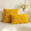 Capa de Almofada de Sofá Transfronteiriça Decoração de Sala de Estar Modelo Plush Bordado Estilo Pastoral Americano Ins Capa de Almofada Lavável Pelo