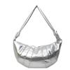Bolsa Vaca Verão 2024 Nova Nicho High-end Minimalista Combina com Tudo Bolsa Feminina Bolsa Estilo Preguiçoso Bolsa Ombro Axilar para Mulheres