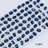 Taladro de uñas Dongzhou de 8 x 6 mm, pequeño cojín K9, taladro de punta inferior, accesorios de joyería para bricolaje, taladro de uñas de ángulo redondo cuadrado largo, súper flash