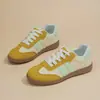 Zapatos de Entrenamiento para Mujer Primavera 2025 Nuevos Transpirables Zapatos Blancos Versión Coreana Versátiles Zapatillas Deportivas Casuales Planas Zapatos Individuales