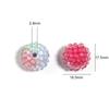 Industria Pesada Aurora Pez Humano Perla Diamante Bola Acrílico Agujero Pasante Perla Niños DIY Bolígrafo de Cuentas Cadena de Teléfono Móvil Accesorios de Joyería