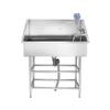 Piscina de Aço Inoxidável para Pets Loja de Animais Comercial Banho de Gato e Cachorro Banheira de Aço Inoxidável para Pets