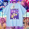 Grupo de Brujas Cazadoras Huntrx Camiseta Fina Estampada para Niñas Manga Corta Ropa de Verano Estilo Coreano Top Familiar Ins para Niños