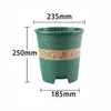 Maceta para Grosella Verde Resistente al Sol Plástico Espesado Resina Multiespecificación Maceta con Control de Raíces Transpirable Rábano Verde Maceta Montaña Verde Fabricante Venta al por Mayor
