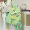 Mochilas para Alunos do Ensino Fundamental Anos 1-3, Mochilas Simples e Versáteis para Meninas, Bolsas de Viagem de Nylon Casuais Fofas