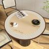 Tapete de mesa de couro à prova d'água à prova de óleo espessado couro dupla face capa para mesa de centro mesa de jantar armário de TV pano de mesa runner luxo leve alta qualidade