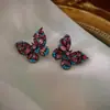 Pendientes Triangulares Plisados de Perlas de Diamante con Tachuelas Plateadas, Pendientes Vintage de Alta Gama, Pendientes Exquisitos y Versátiles para Mujer