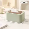 Caja de Pañuelos de Madera Gruesa de Alta Gama con Tapa y Resorte para Uso Doméstico y Comercial, Adecuada para Sala de Estar y Dormitorio, Caja de Pañuelos de Almacenamiento con Tapa de Madera