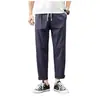 Pantalones Slim de Nueve Puntos para Hombre, Pantalones Rectos Holgados de Otoño para Hombre, Pantalones Casuales Deportivos de Verano para Hombre, Estilos de Primavera y Otoño