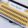 20 Espantalho 0.07 auto-enxerto cílios postiços grossos cola tufos individuais iniciante cabelo segmentado simulação natural