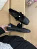 Zapatos Bailarinas Franceses con Plataforma Interna de 3 cm Inspirados en Chanel para Mujer, Colección Primavera 2026, Zapatos Mary Jane Estilo Hada para Combinar con Vestidos