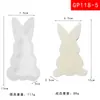 Molde de Silicona para Velas Aromáticas Serie Conejo 3D Molde para Chocolate Galletas Horneado DIY Suministros