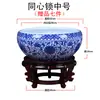 Tanque de Agua para Flores para Cultivar Nenúfares, Tanque de Peces Hidropónico para Acuicultura, Macetas de Cerámica, Barril Profundo de Loto Antiguo de Gran Diámetro Tanque Feng Shui
