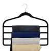 Estante de Pantalones Aterciopelado Multifuncional de Cuatro Rejillas Transfronterizo Colgador de Ropa de Múltiples Capas Ropa de Múltiples Capas Antideslizante Sin Costuras Colgador de Bufandas Colgador de Bufandas Cuello