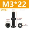 Tornillos de acero inoxidable 304 negros de cabeza avellanada en cruz juego de dos piezas tornillos de máquina de cabeza plana y tuercas M2M3M4M5M6M8