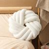 Almohada Nórdica Hecha a Mano Cuerda de Tres Hebras Redonda Abrazo Sofá Dormitorio Respaldo Cama Cojín Cojín Cojín