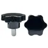 52 Parafusos de Mão Flor de Ameixa Hexagonal Cabo de Plástico Cabeça de Borracha Cabo de Ajuste Mecânico Parafuso de Máquina de Macarrão M8M10M12
