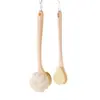 Cepillo de baño para fregar la espalda sin ayuda, cepillo de mango largo con cerdas suaves, cepillo de ducha de doble cara para exfoliar y eliminar la suciedad, herramienta para fregar la espalda