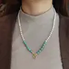 Cordón para Collar Tejido Pesado Hecho a Mano Ágata Concha Magnesita Cordón para Colgante Universal Joyería Unisex Cordón Venta al por Mayor