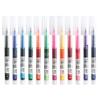 Color Direct Liquid 12 Colores Bolígrafo de Color Pluma de Color Marcado Trazo Pluma Clave Secado Rápido Pluma para Cuenta de Mano para Estudiantes